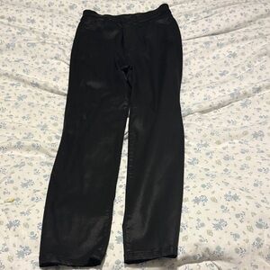 Express Black Faux Leather Trousers